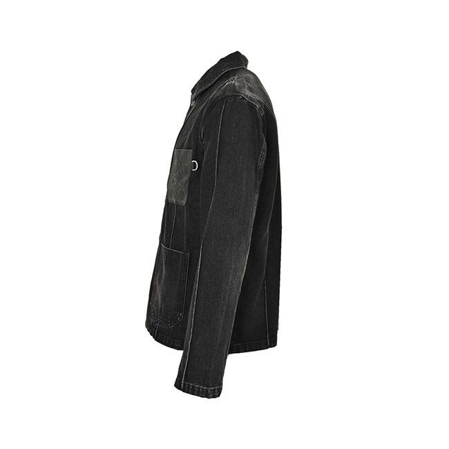 確保済み ロエベ Anagram Work wear ロゴ デニム ジャケット コピー商品 lom50016